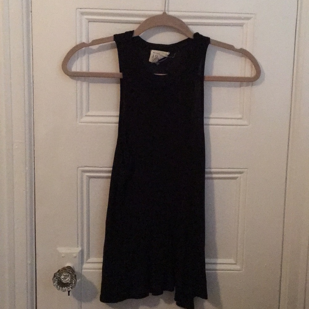 Black tank top